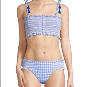 NWT Red Carter Gingham Bikini Set - S